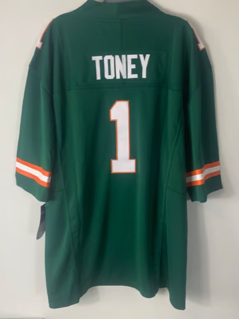 Malachi Toney Orange Stitched Jersey Vapor